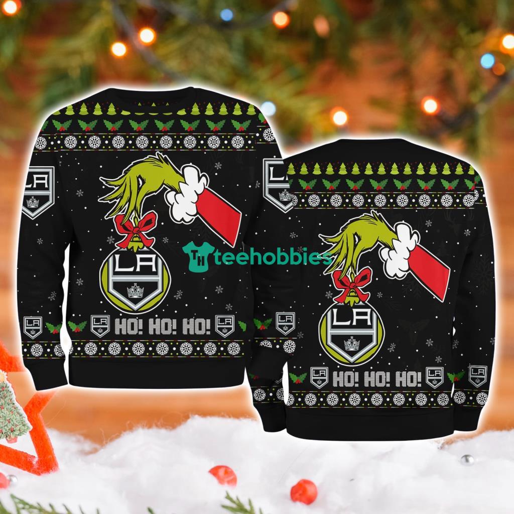 Los Angeles Kings Grinch Hand Ugly Christmas Sweater 3D image Los Angeles Kings Grinch Hand Ugly Christmas Sweater 3D