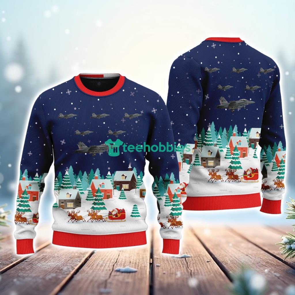 Us Navy Vfa 213 Fa 18f Us Air Force Christmas Ugly Sweater Meaningful Gift For Aviation Fans image Us Navy Vfa-213 Fa-18f Us Air Force Christmas Ugly Sweater