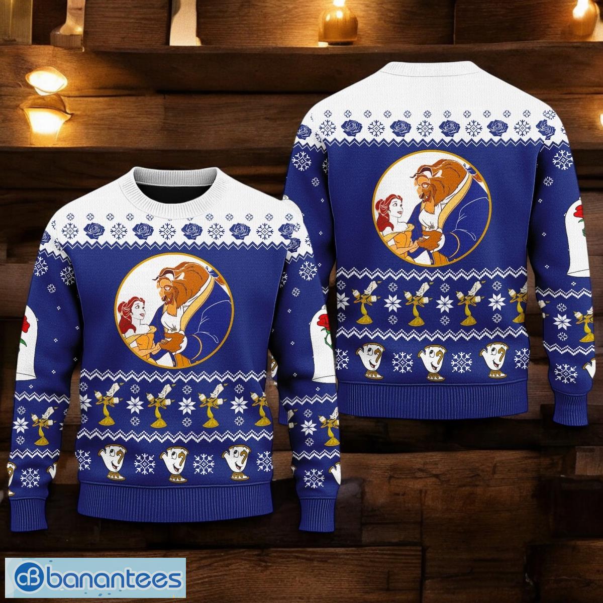beauty and the beast princess sweater belle princess xmas ugly christmas sweater 3d printed christmas gift for men and women image Beauty and The Beast Princess Sweater Belle Princess Xmas Ugly Christmas Sweater 3D Printed Christmas Gift For Men And Women
