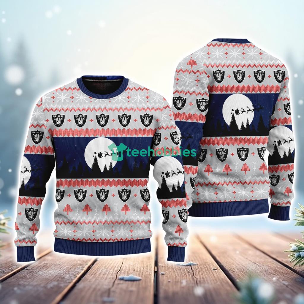 Las Vegas Raiders NFL Christmas AOP Sweater For Bigs Fans New Gift image Las Vegas Raiders NFL Christmas AOP Sweater