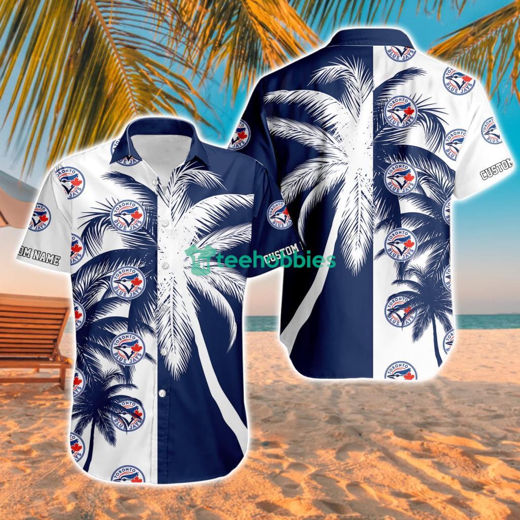 Toronto Blue Jays Mlb Aloha Tropical Hawaiian Shirt For Fans Custom Name image Toronto Blue Jays MLB Aloha Tropical Hawaiian Shirt