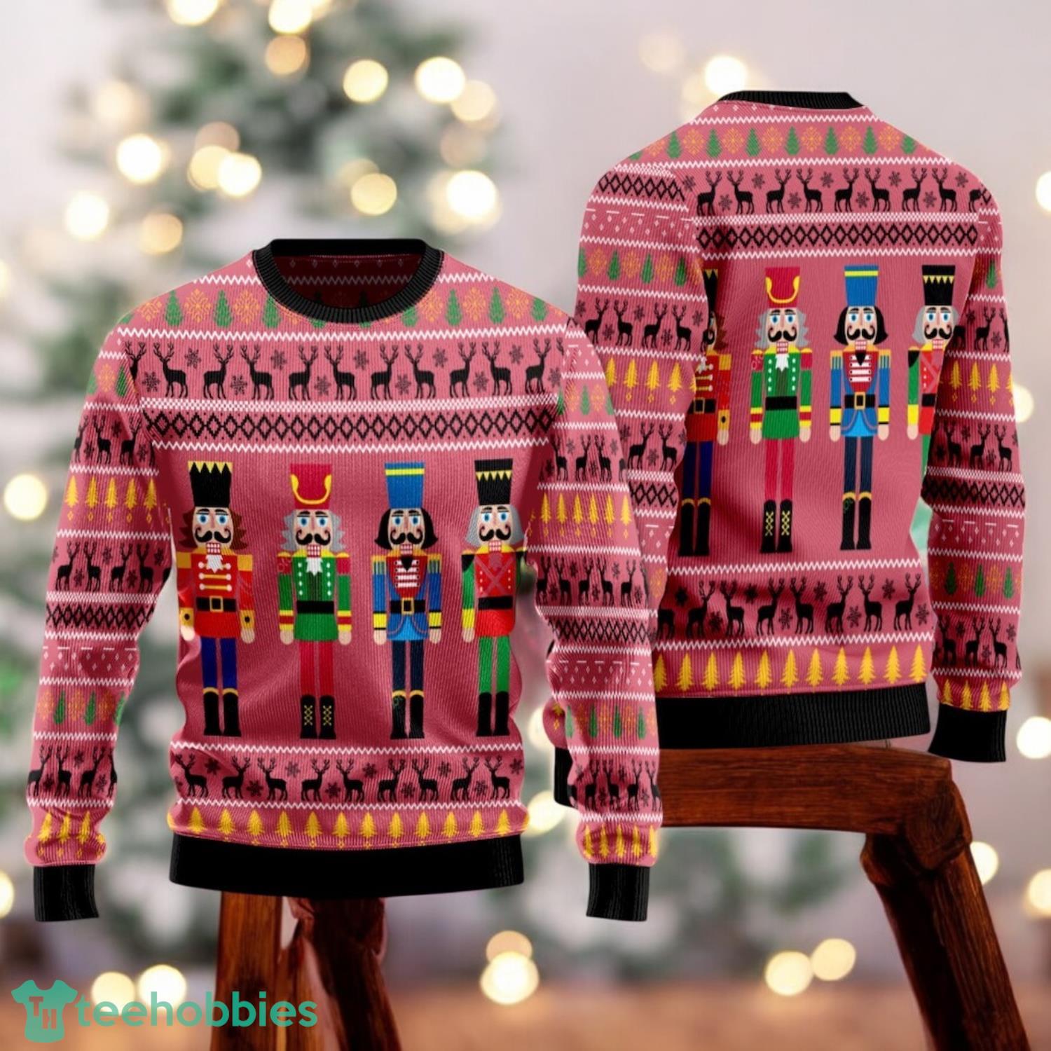Nutcracker Ugly Christmas Sweater Retro Nutcracker Baller Sweater Sugar Plum Fairy Sweater image Nutcracker Ugly Christmas Sweater Retro Nutcracker Baller Sweater Sugar Plum Fairy Sweater