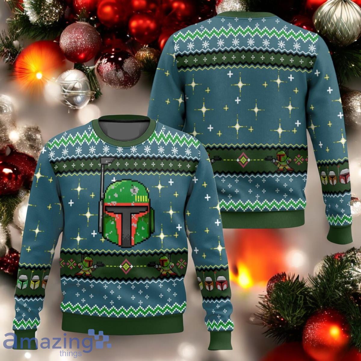 Star Wars Christmas Ugly Sweater Boba Fett Sweater