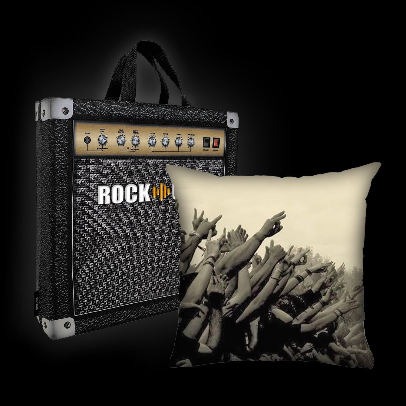 Almofada & Sacola Rock Use - Rock Vibe