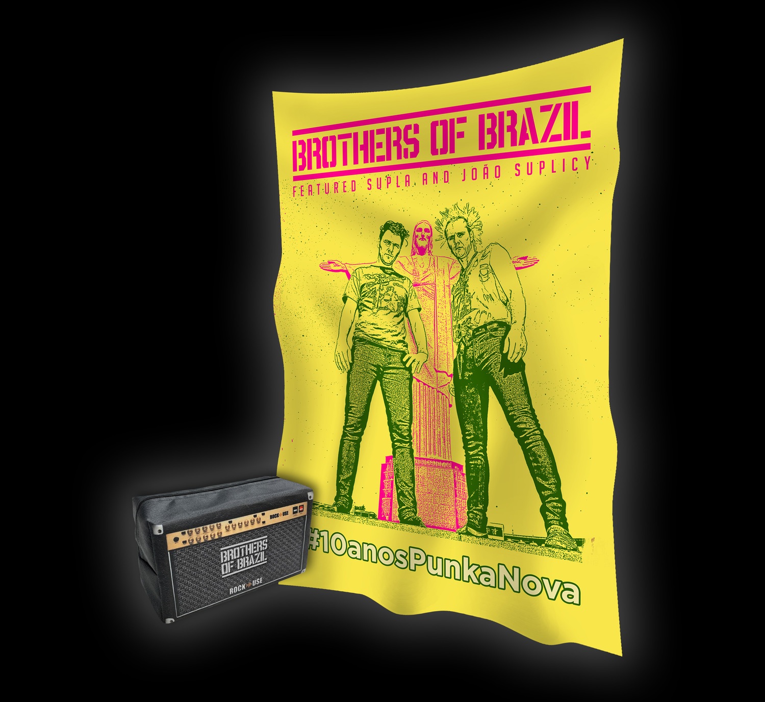Kit  Necessaire & Bandeira Brothers of Brazil
