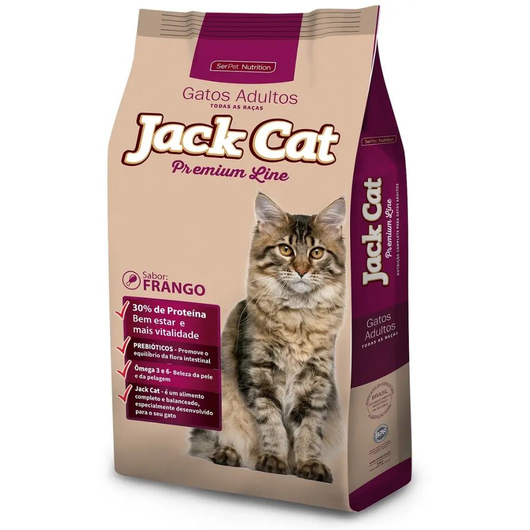 Jack Cat Premium Line Adultos Todas as Raças 15 Kg