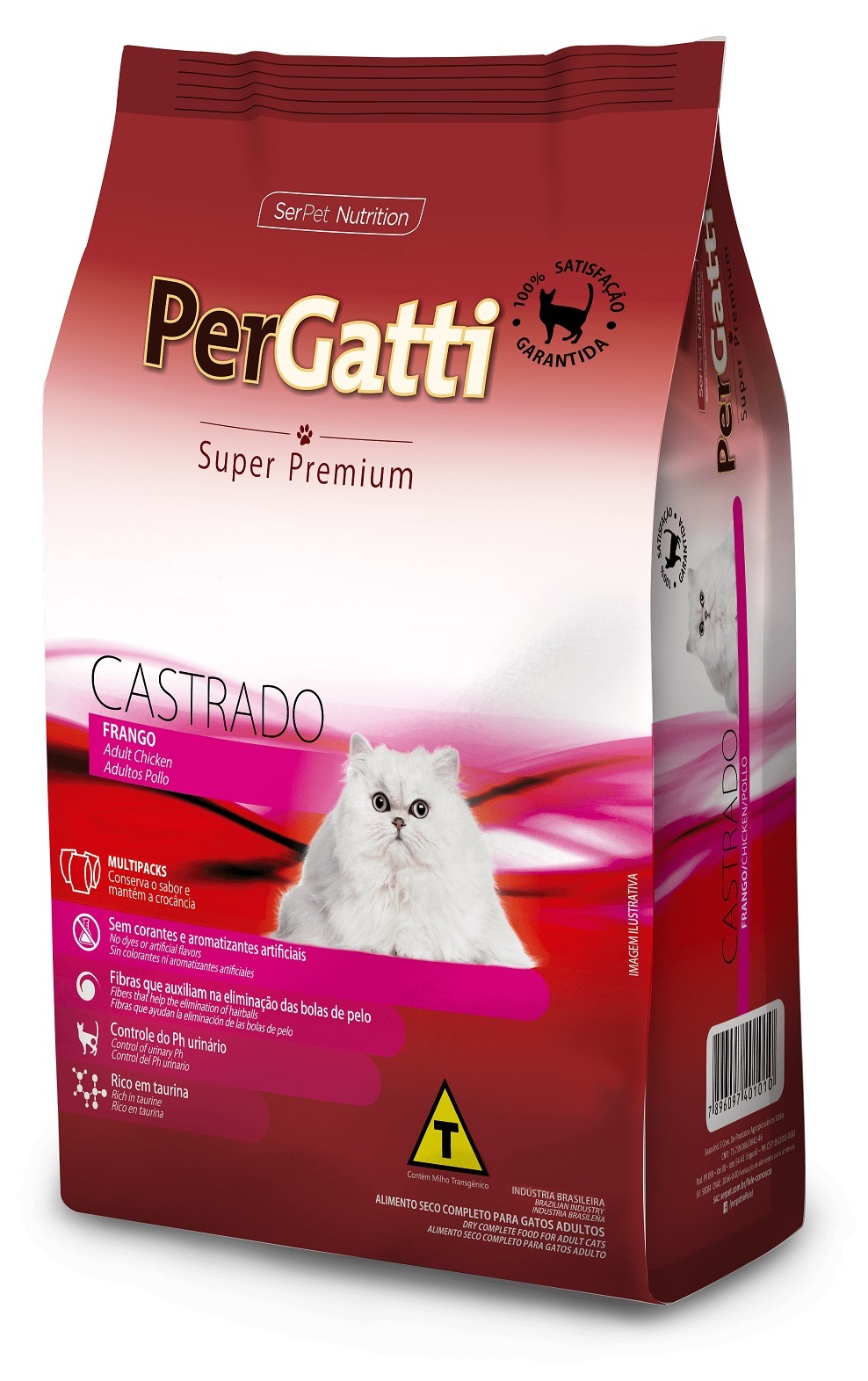 Ração Pergatti Super Premium Castrado Frango 10.1Kg