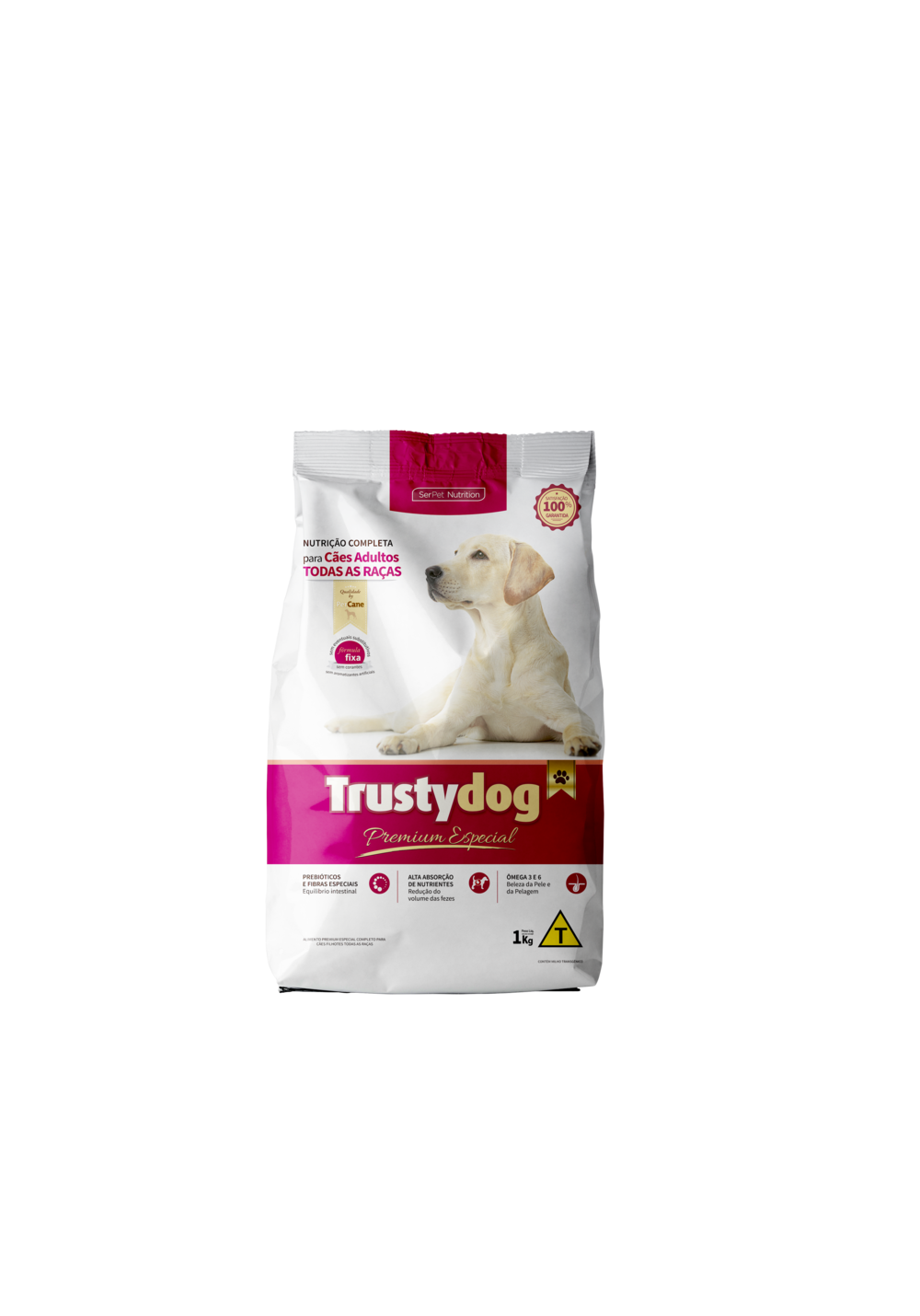 Ração Trusty Dog Premium Especial Adultos Todas As Raças 1Kg - Kit com 2 unidades