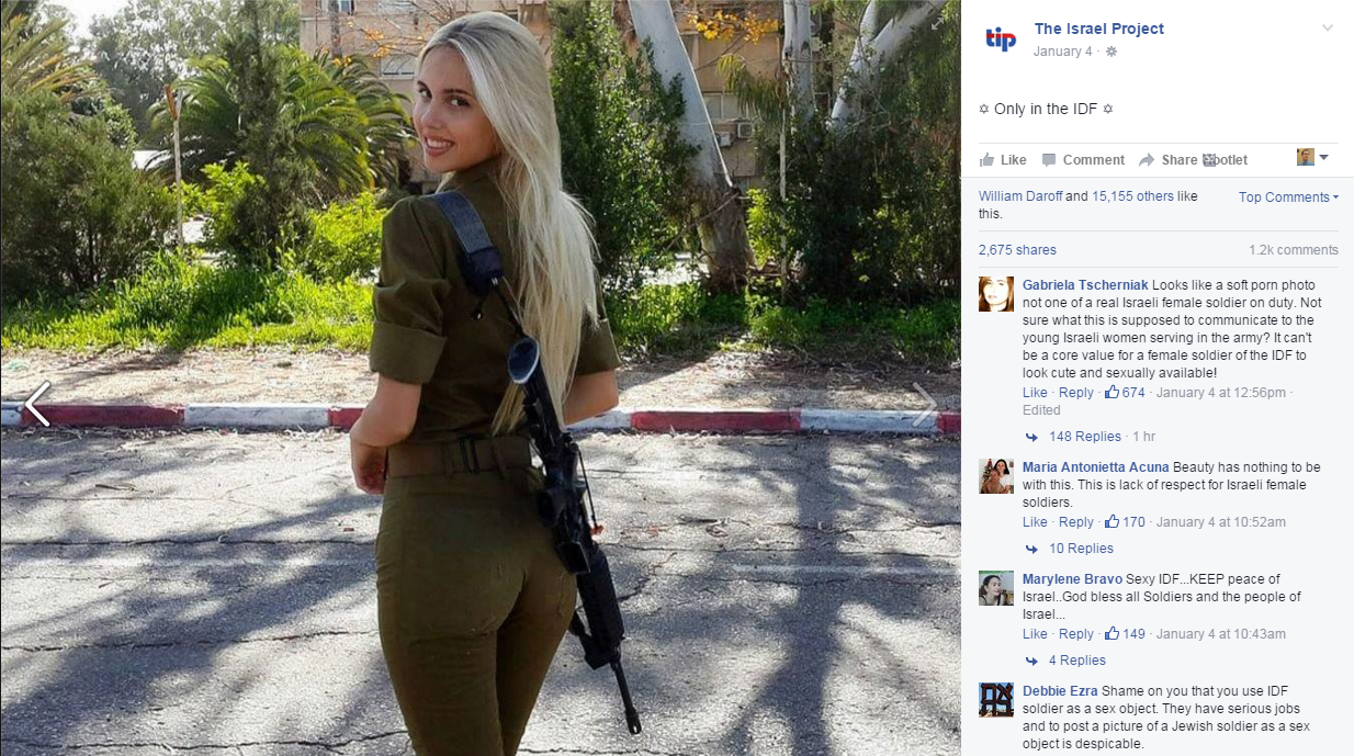 1234px x 689px - Sexist hasbara by The Israel Project sparks Facebook fury ...