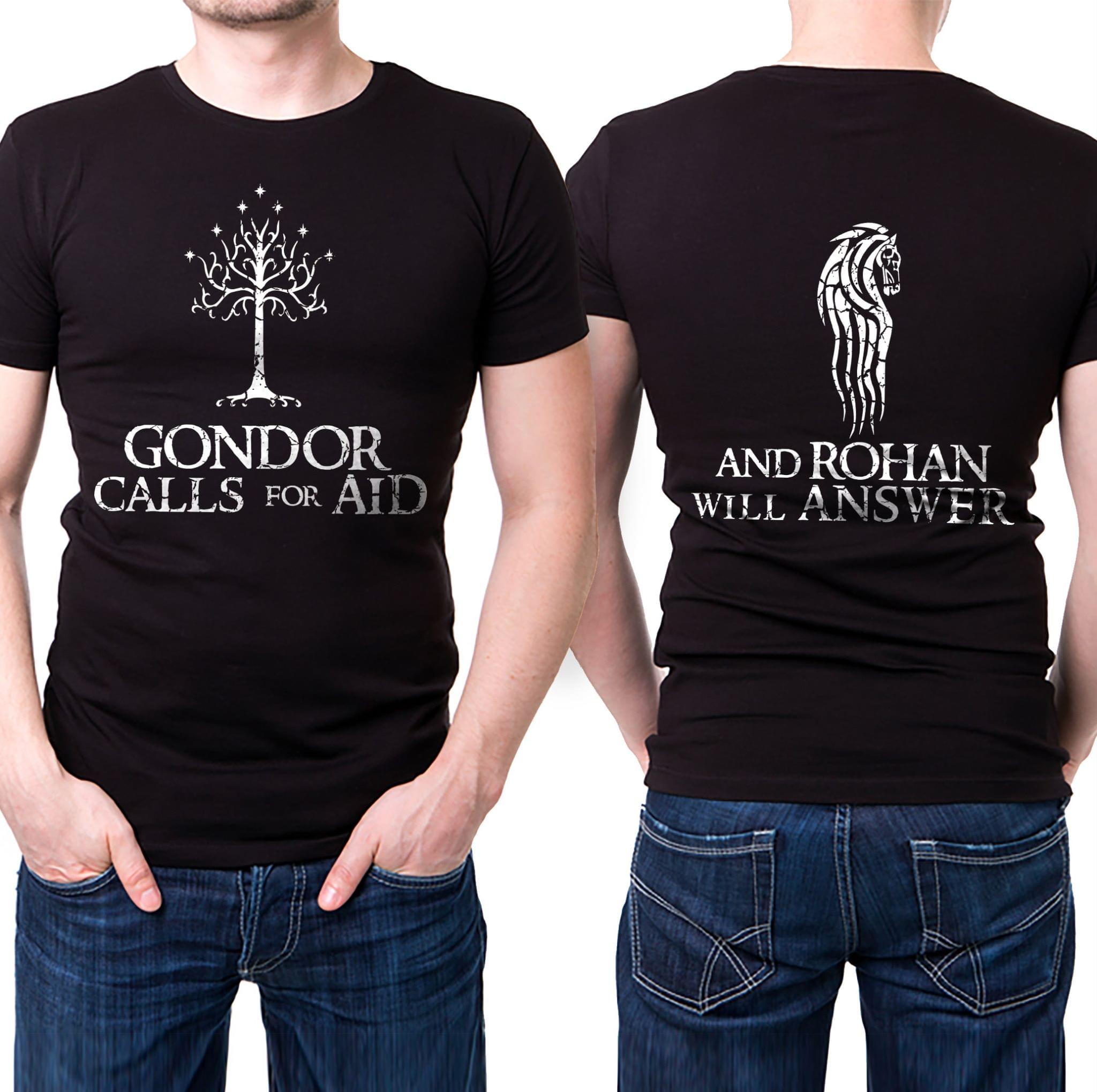 The Lord Of The Rings Gondor Calls For Aid Rohan Will Answer T-shirt cotton t-shirt Hoodie Mug
