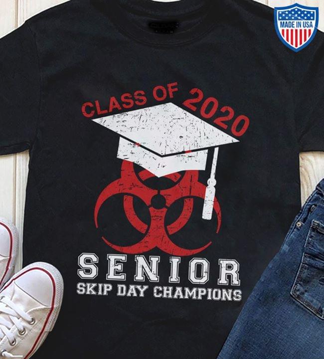 Class Of 2020 Senior Skip Day Champions Biohazard Symbol T-shirt cotton t-shirt Hoodie Mug