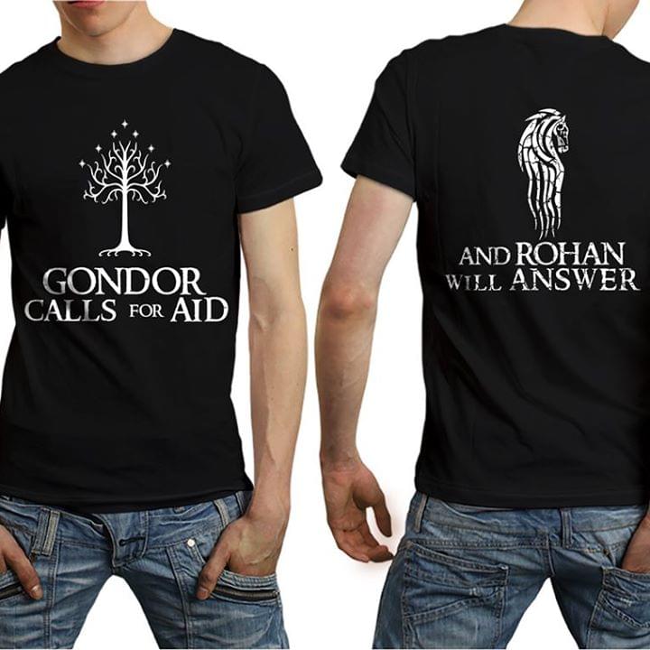 The Lord Of The Ring Gondor Calls For Aid And Rohan Will Answer T-shirt cotton t-shirt Hoodie Mug
