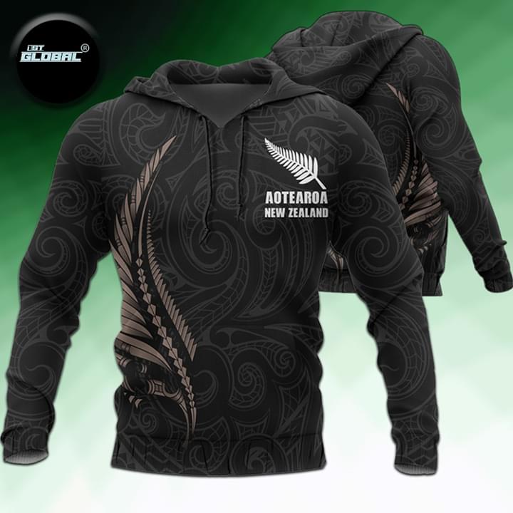 Aotearoa New Zealand Maori Fern Tattoo 3d Full Print 3d shirt hoodie sweatshirt