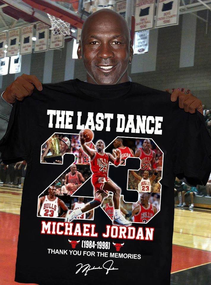 The Last Dance Michael Jordan 23 Basketball Player Signature For Fan T ...