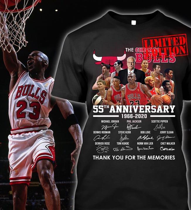 The Chicago Bulls 55th Anniversary All Team Signature 1966-2020 Thank ...
