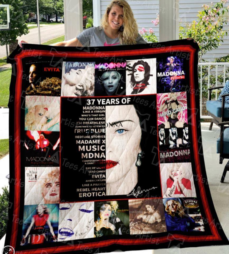 37 Years Of Madonna Signed Quilt Blanket