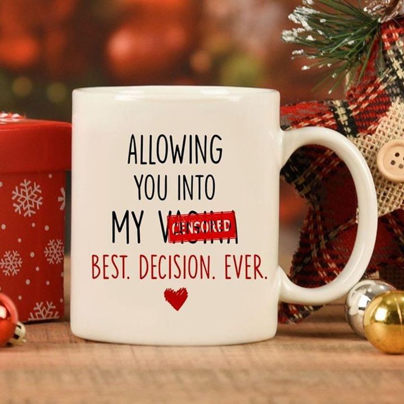 Allowing You Into My Vag*** Best Decision Ever Christmas Gift Mothers Day White Mug