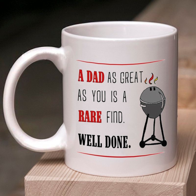 A Dad As Great As You Is A Bare Find Well Done Funny Fathers Day Gift White Mug