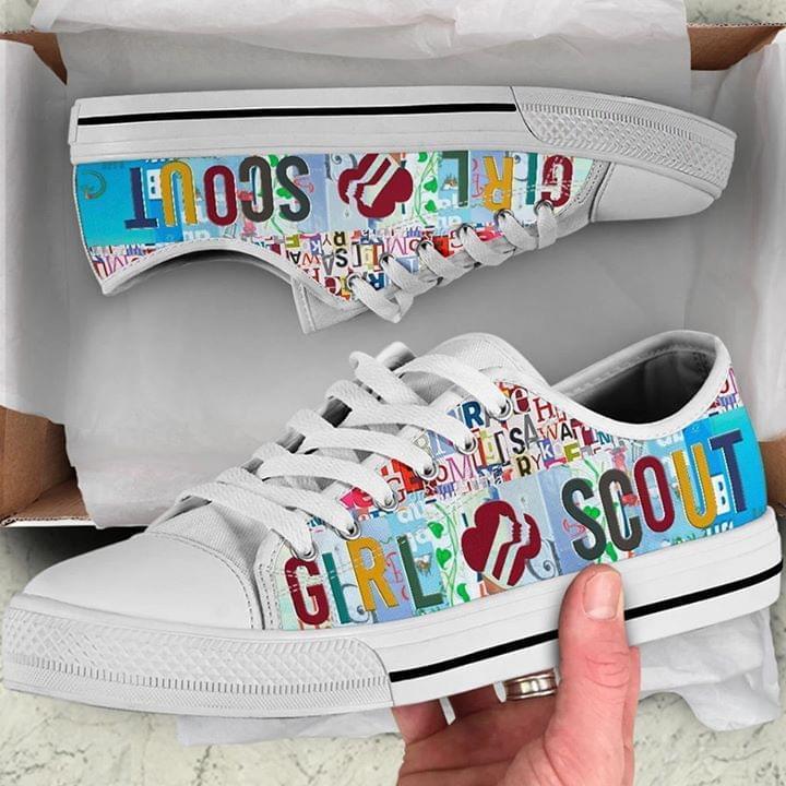 Girl Scout Logo Colorful Converse Sneakers