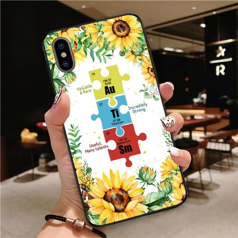 Autism Sunflower Valuable & Rare Incredibly Strong Useful Many Talents Phone Case Full Sizes Iphone Samsung