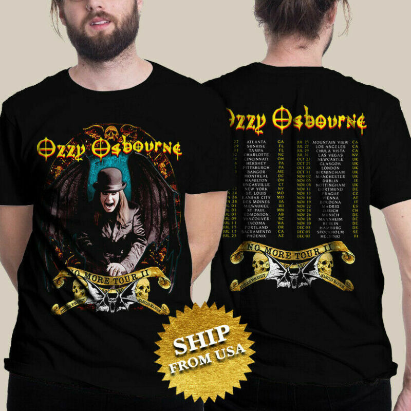 Ozzy Osbourne T Shirt 2020 No More Tours 2 T-Shirt Unisex Black Size S ...