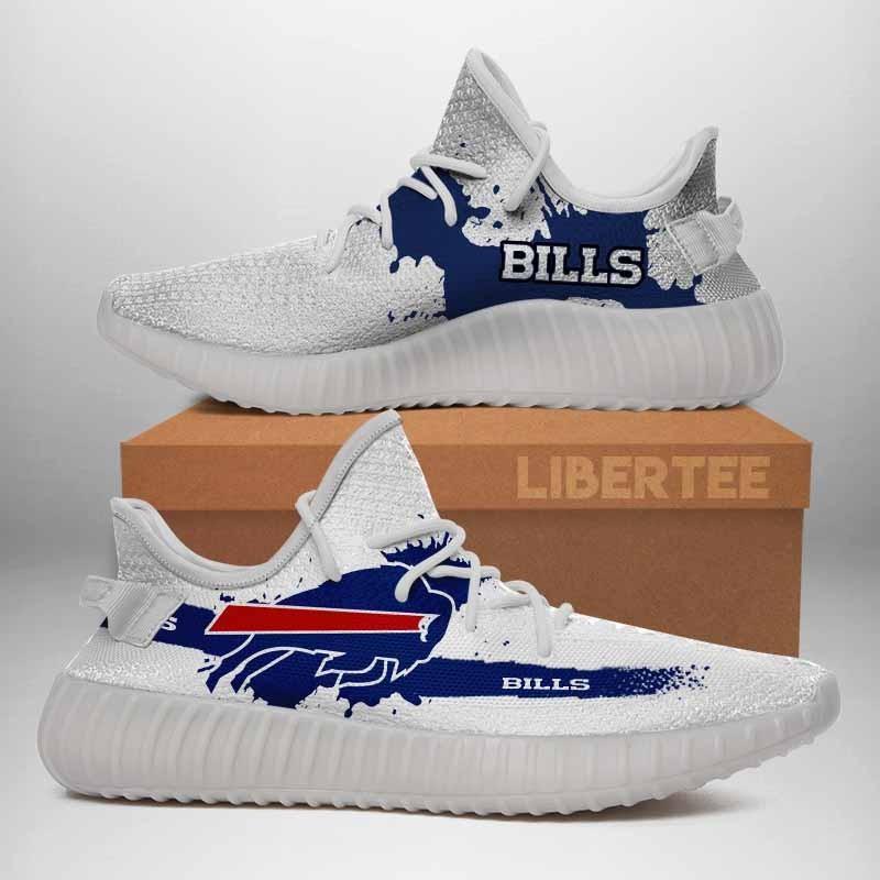 001 Buffalo Bills Logo Custom Yeezy Running Shoes For Men Woomen Unisex Plus Size White