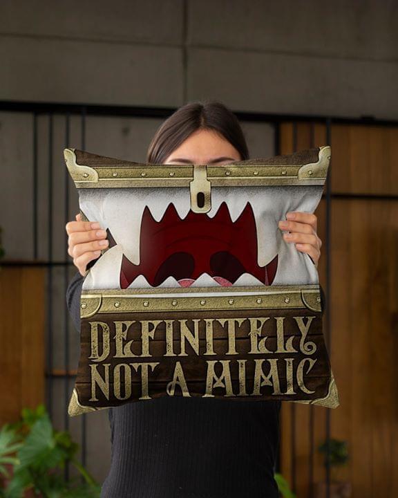 Definitely Not A Mimic Dungeons And Dragons Mimic Treasure Case Monster Pillow Case Pillow