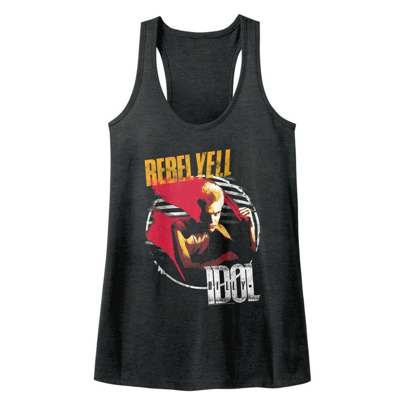 Billy Idol Rebel Yell Womens Tank Top Album Cover Concert Tour Merch Racerback