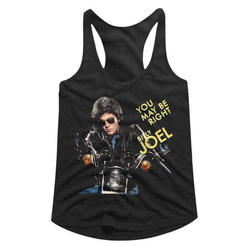 Billy Joel You May Be Right Womens Tank Top Motorcycle Pop Music Merch Racerback