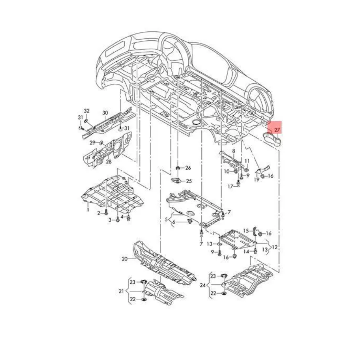 Alojamento Para Macaco Audi Tt  2015/2019 8S0802847
