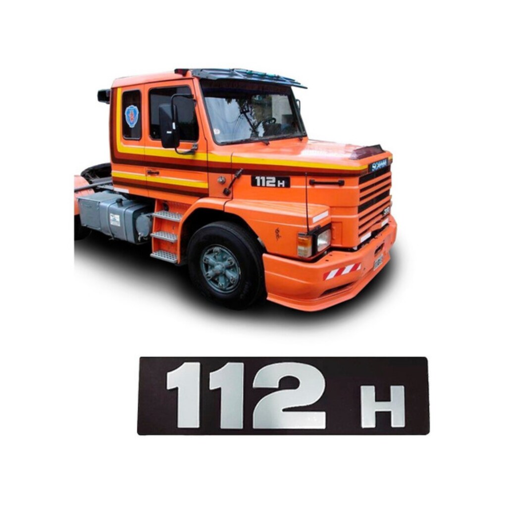 Emblema "112 H" Para Scania 112H 306498 Scania