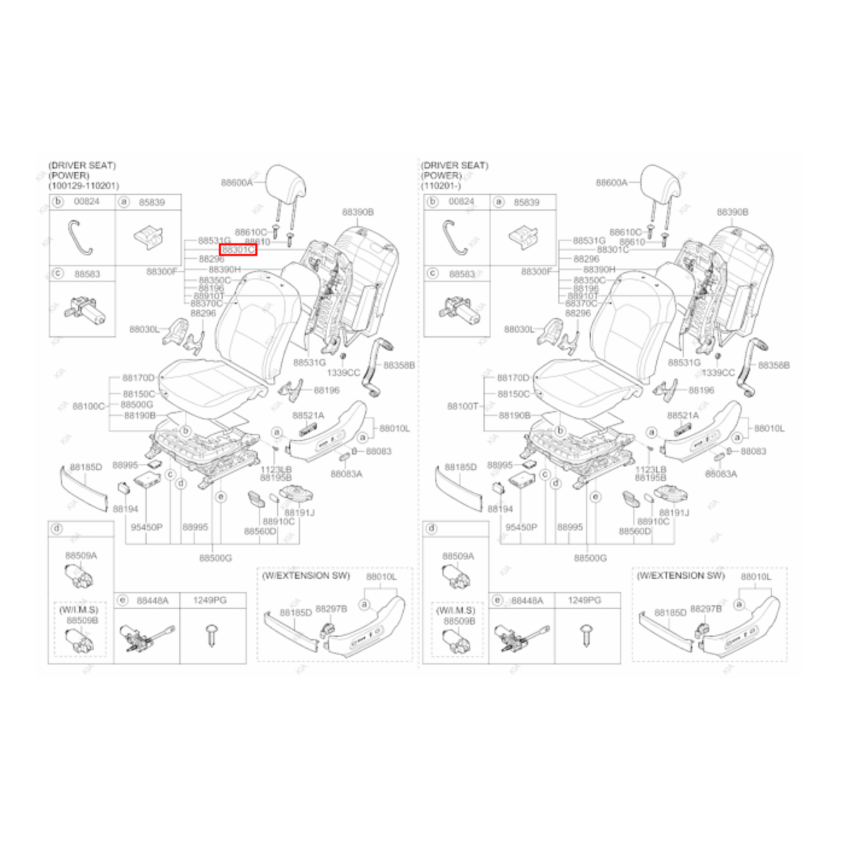 Estrutura Encosto Banco Esquerdo Kia Cadenza 2010/ 883013R030