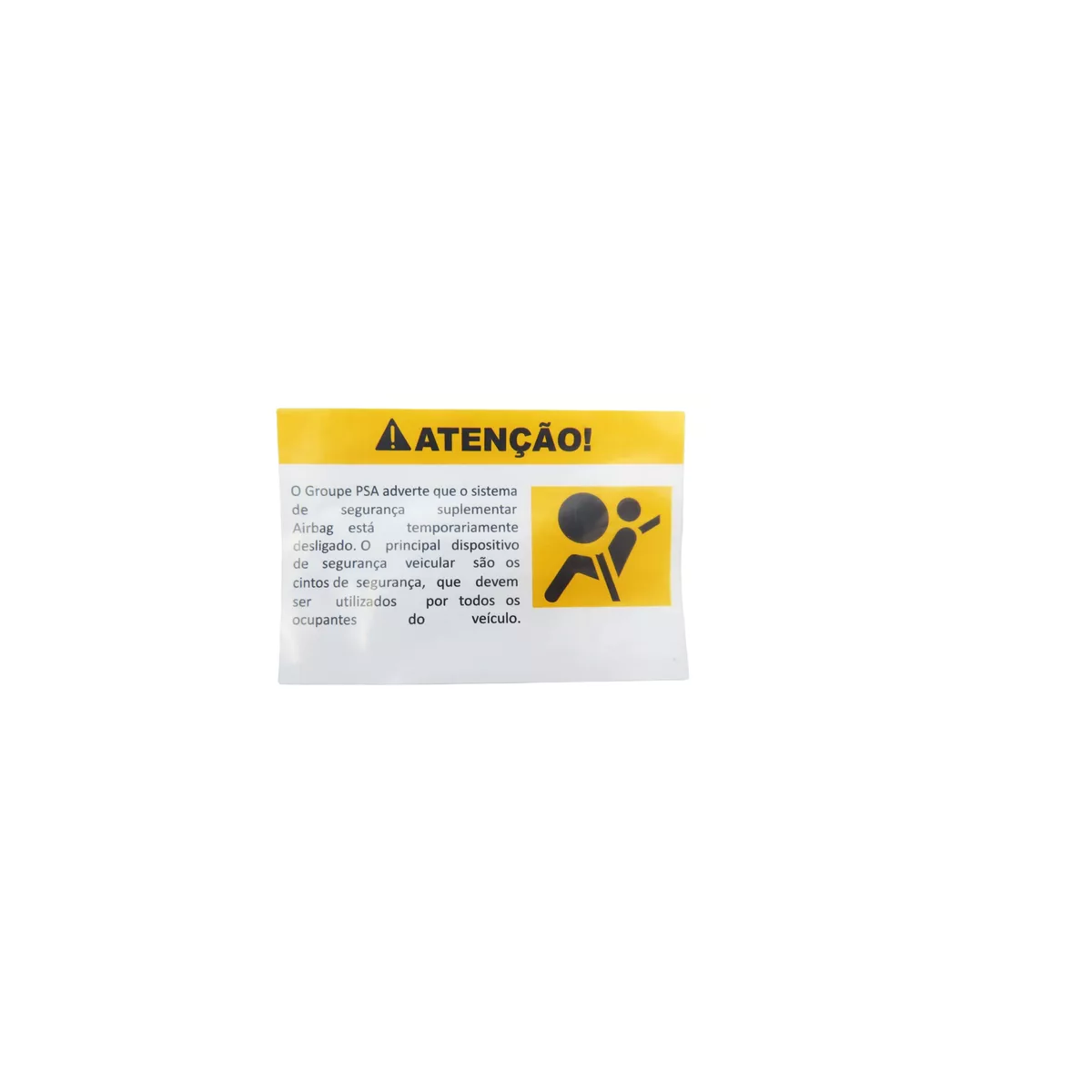 Etiqueta Adesiva Instrucoes Citroen LBRW005903