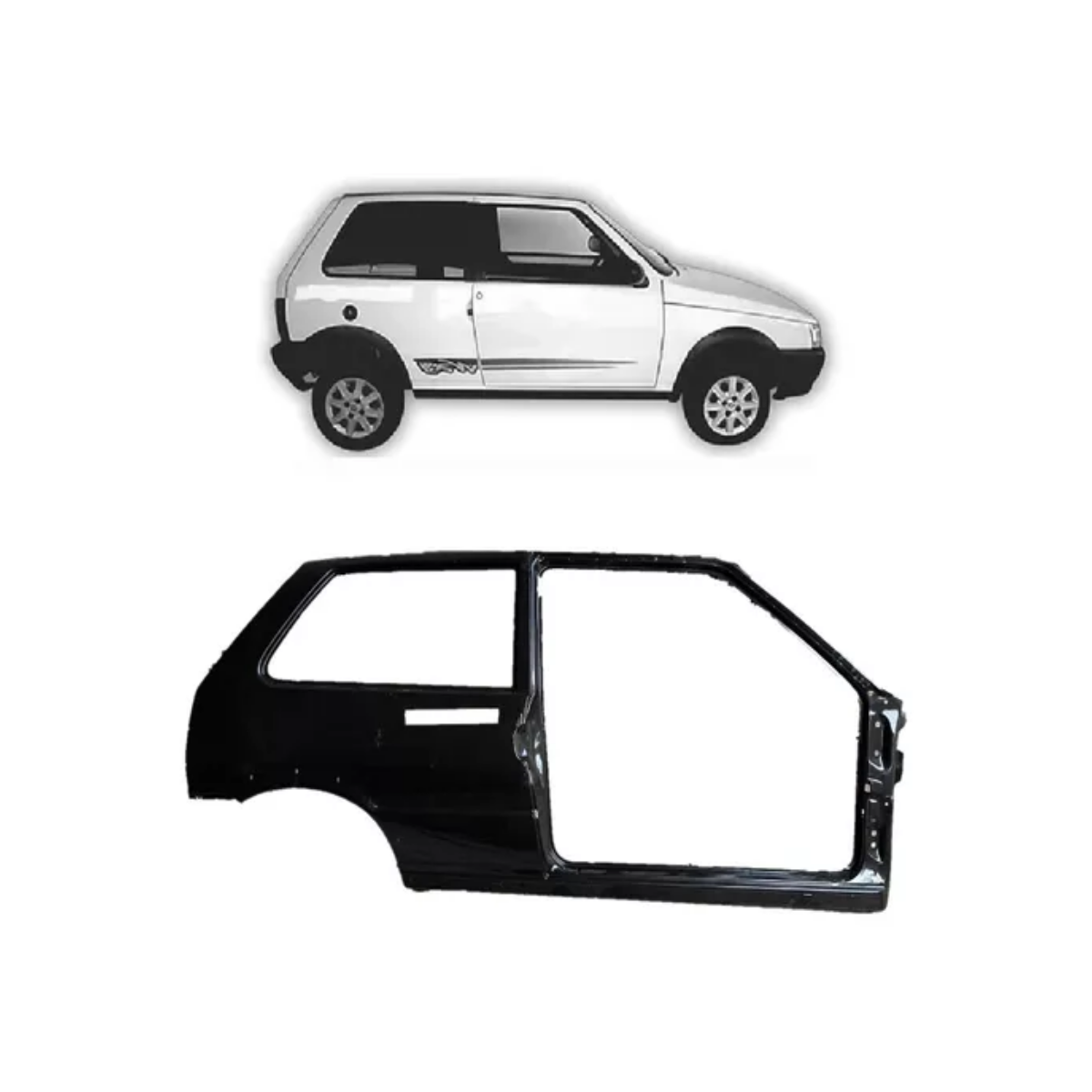 Folha Remendo Lateral Fiat Uno Way Mille 2004/2013 51766247