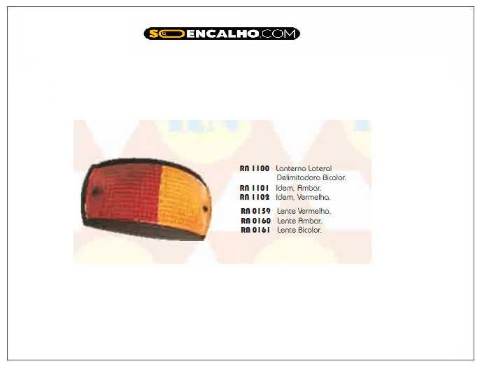Lanterna Lateral Caminhao Bicolor - Ref. Rn1100 Rn
