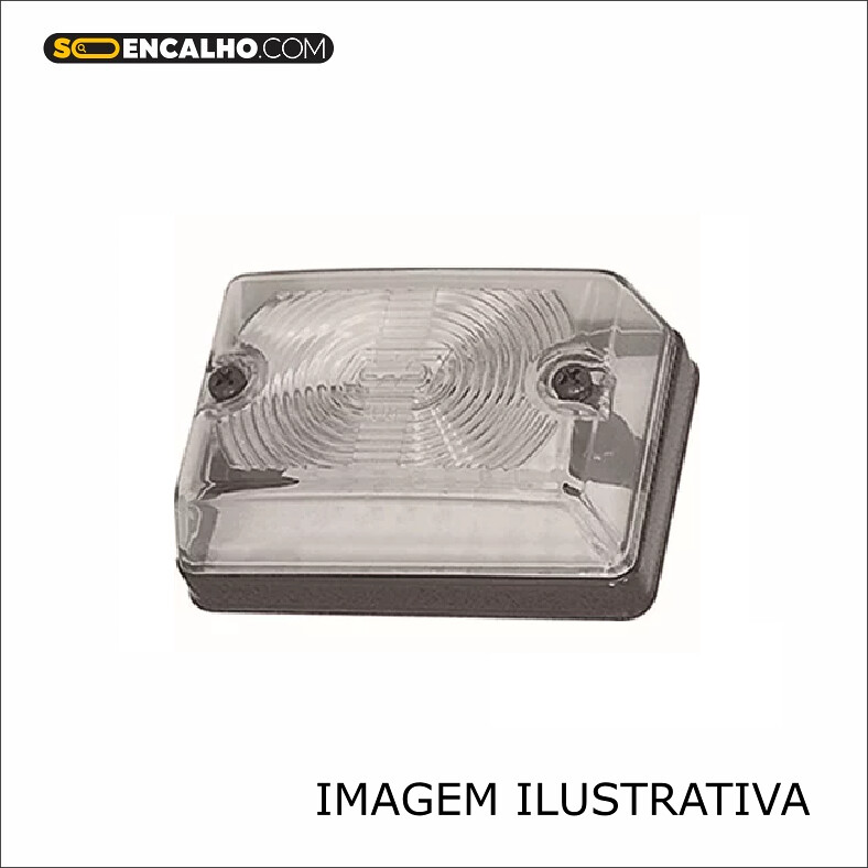 Lanterna Lateral Carroceria Carreta Cristal - Ref. Gf0115cr