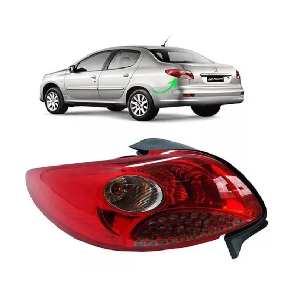 Lanterna Traseira Esquerda Peugeot 207 Sedan Passion 6350FY