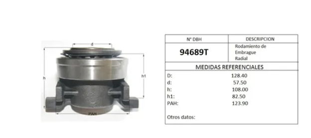 Mancal Embreagem Iveco Tector 170E22- Ref. Wfb-9.1367/503101330/3391 Sachs
