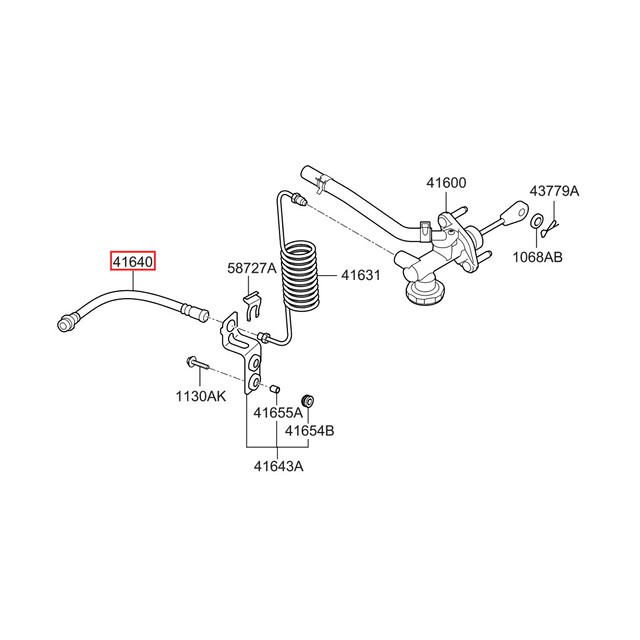 Mangueira Cilindro Freio Kia Soul 2009/2013 416401J200