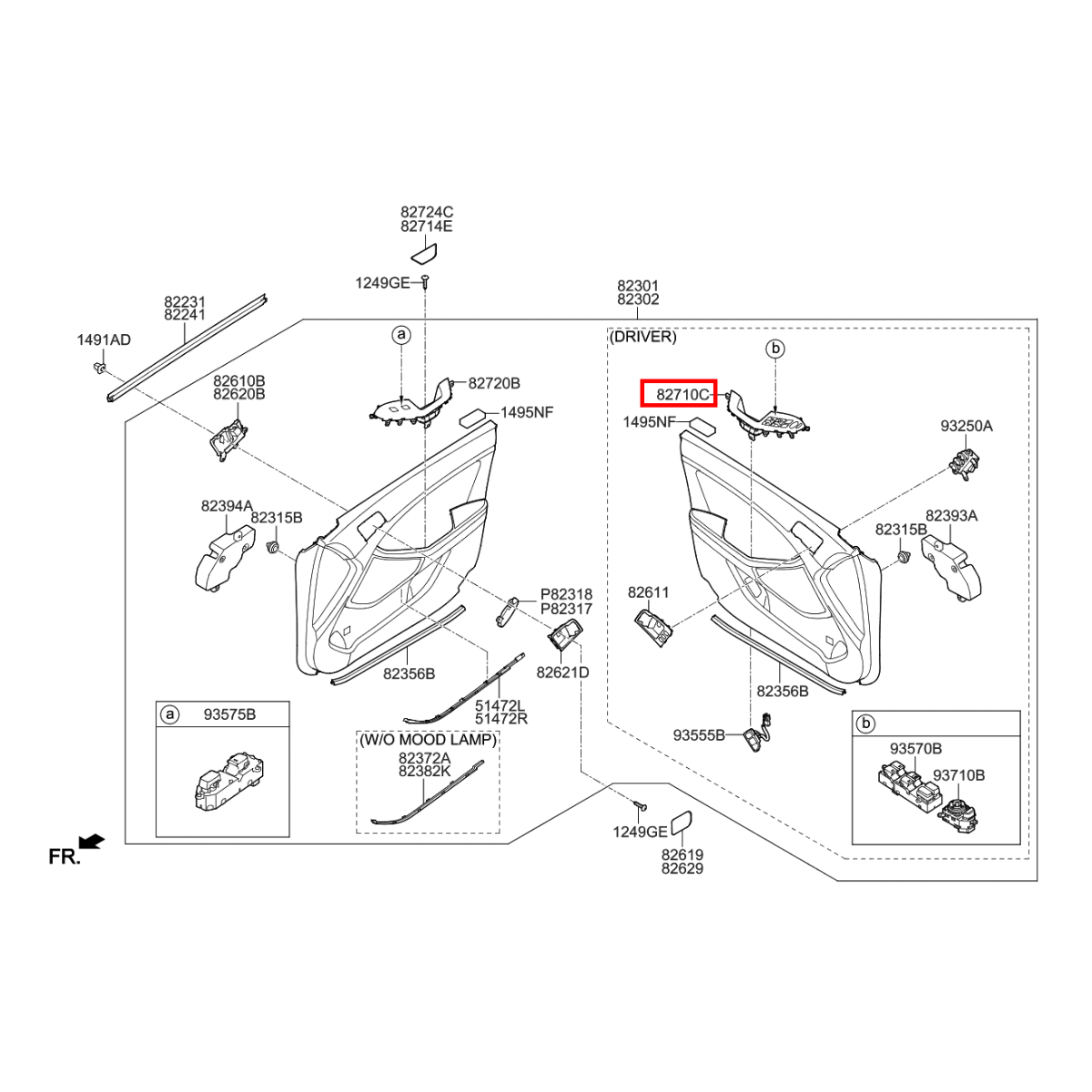 Moldura Interruptor Esquerdo Kia Optima 2011/2015 827302T000DAJ