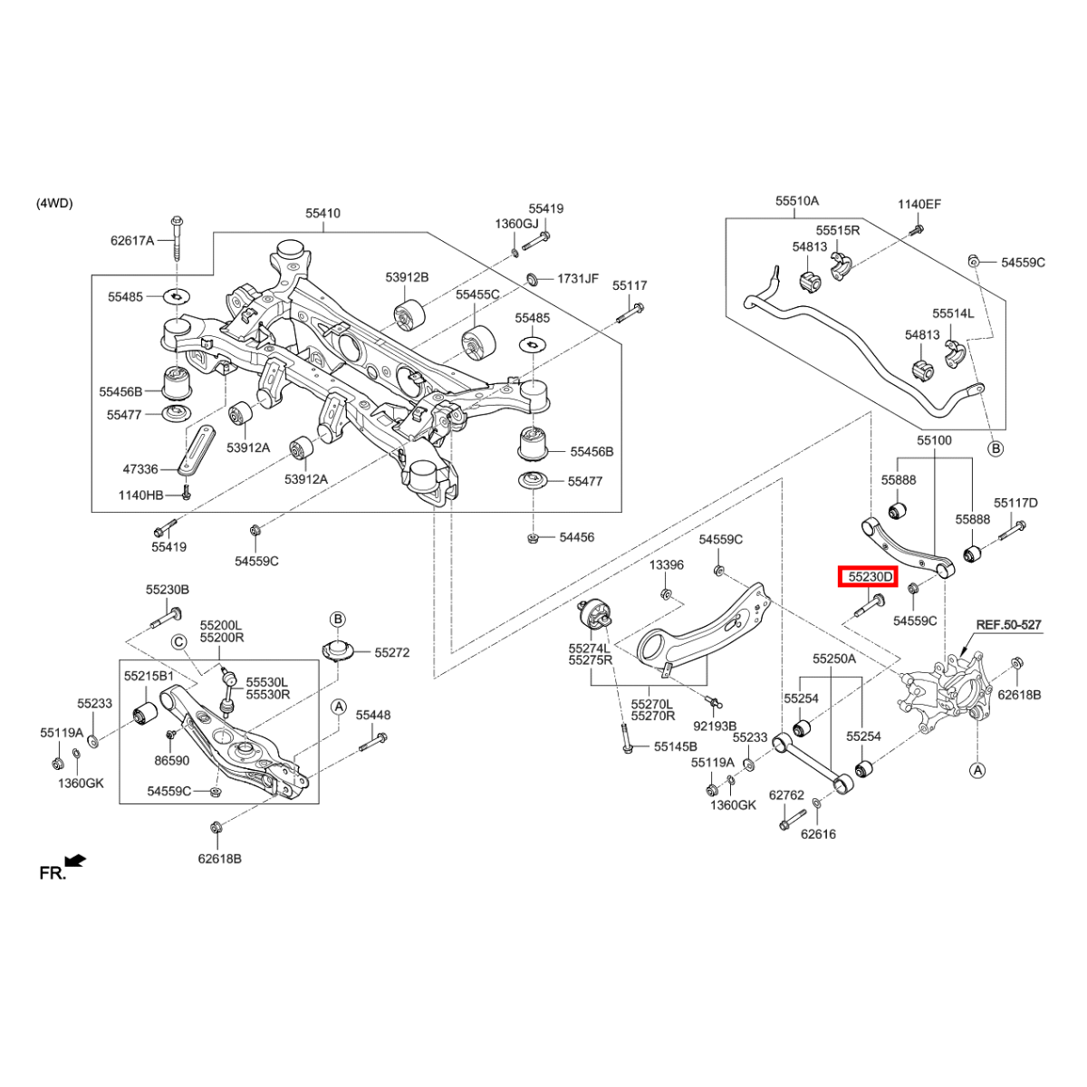 Parafuso Suspensão Kia Sorento 2015/2018 552602P300