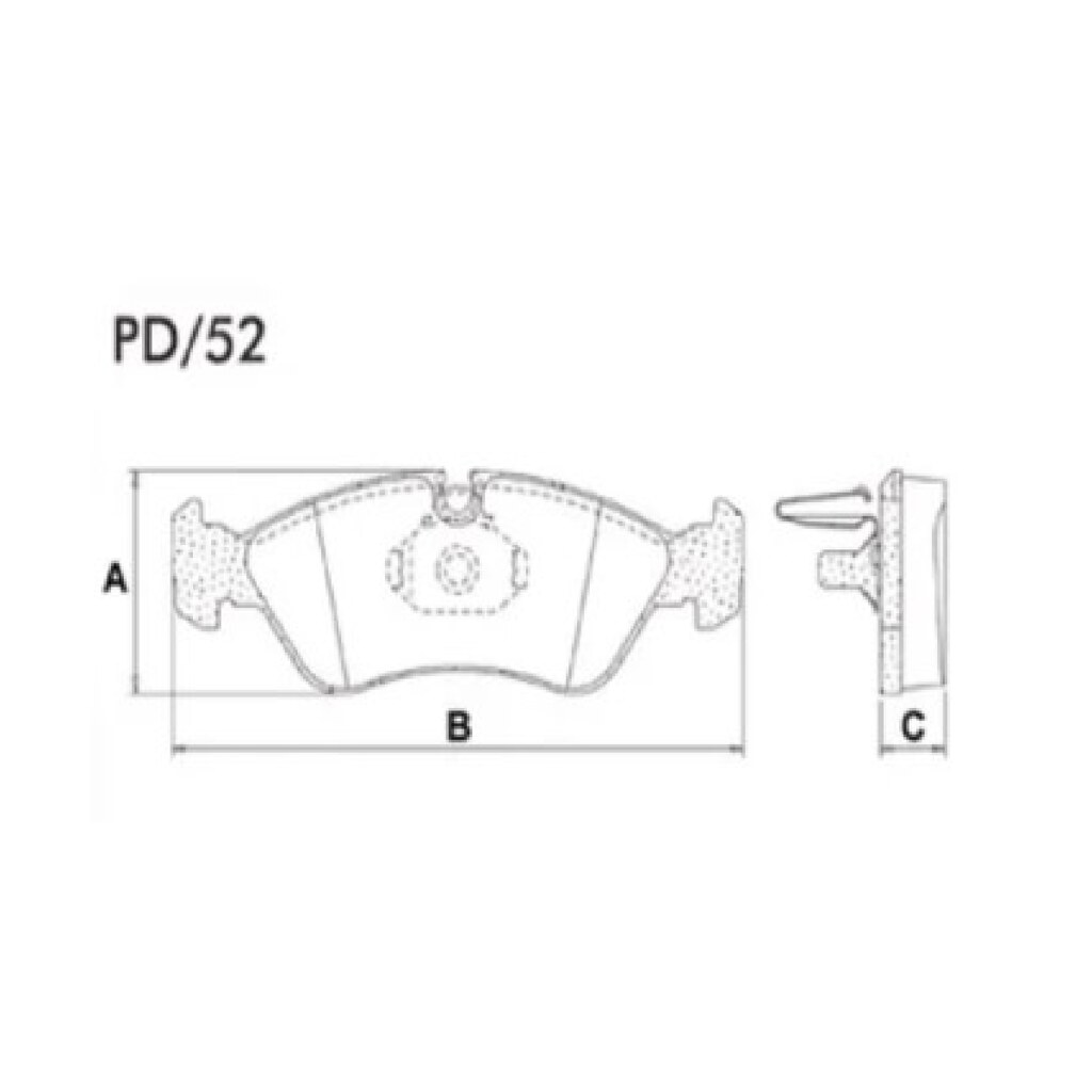 Pastilha Freio Dianteira Astra/Omega/Vectra 97/ Pd/52 Fras-Le