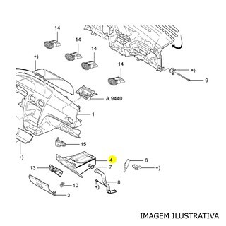 Porta Luvas Preto Focus 2009/2013 - Ref. 4M51A06044GD3ZH