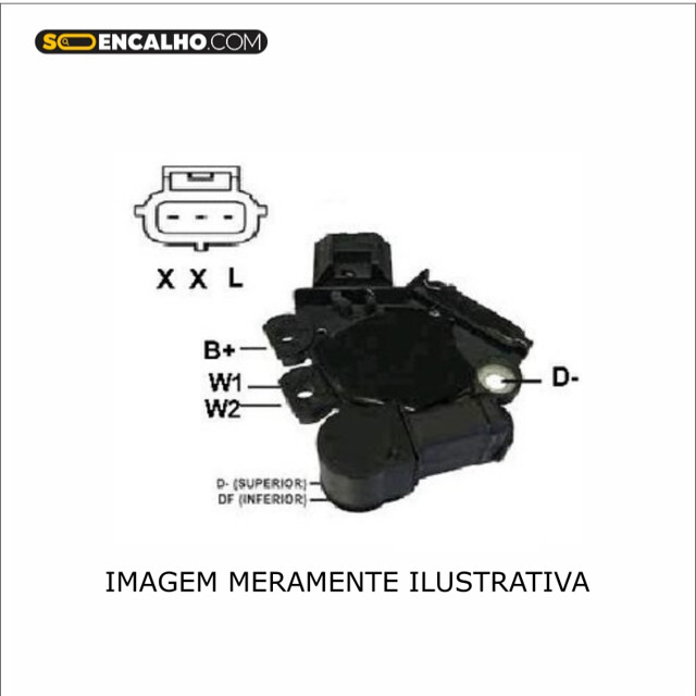 Regulador De Voltagem Gm/Fiat/Fiesta/Eco/Cou - Ref. Ik-5811 Ikro