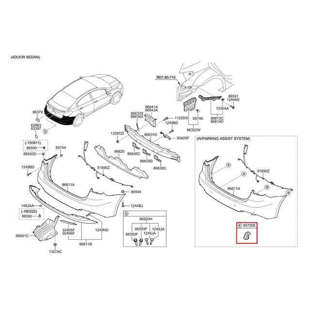 Sensor Distancia  Parachoque Kia Forte/Cerato 2014/2016  95720A7501UD