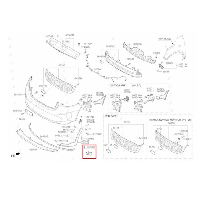 Sensor Distancia  Parachoque Kia Sorento 2017/ 95720C5511MG1