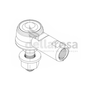 Terminal Trambulador Cambio 45Mm Volkswagen 7100/8140 87/00 P02607 DELLA ROSA