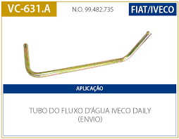 Tubo Refrigeração Iveco Daily (retorno) - V631a Valclei 99482735 Iveco