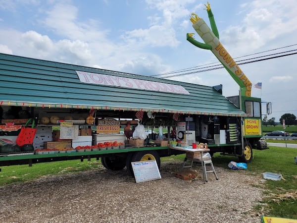 Tony's Organic Produce Roadside Farm Truck