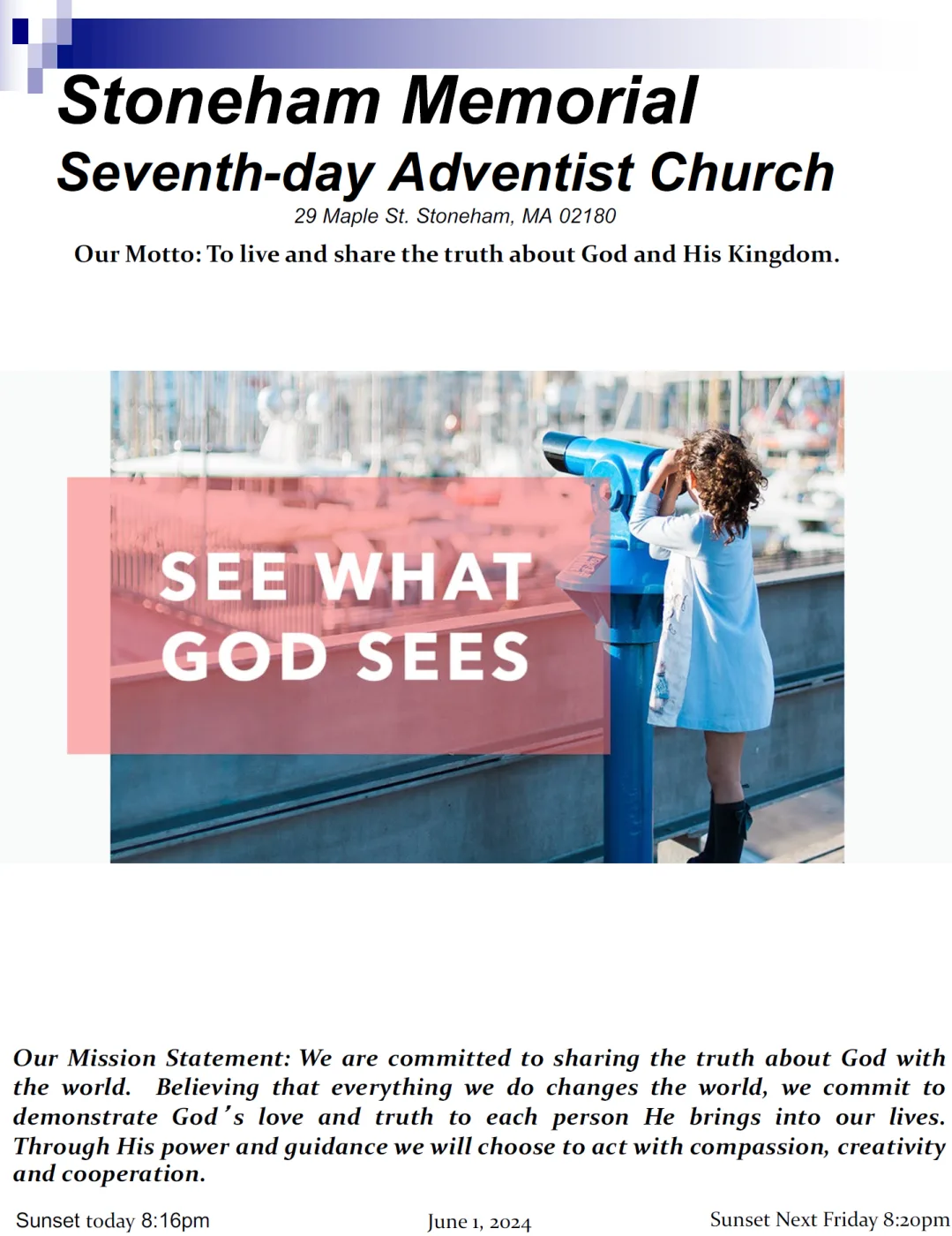 Cover of the bulletin for June 1, 2024